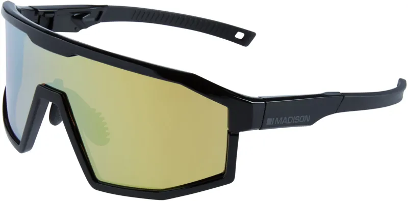 Madison Enigma Black/Bronze Mirror / Black Road Cycling Sunglasses 
